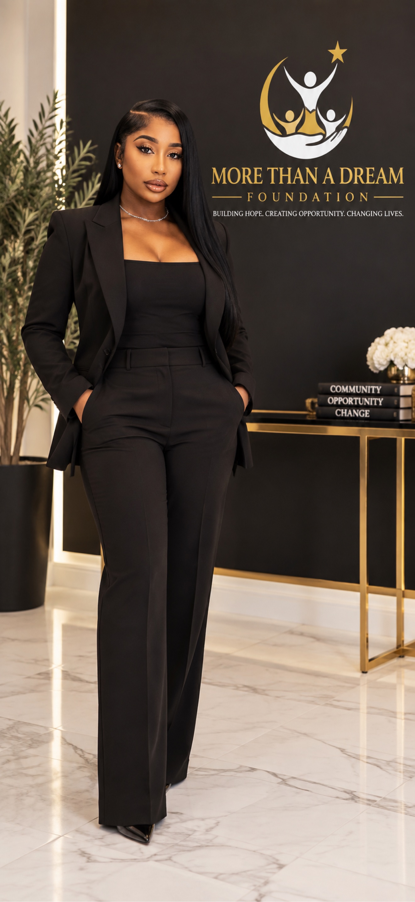 Portrait of Kyna Jones, founder of More Than a Dream Foundation